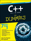 C++ All-In-One Desk Reference For Dummies®